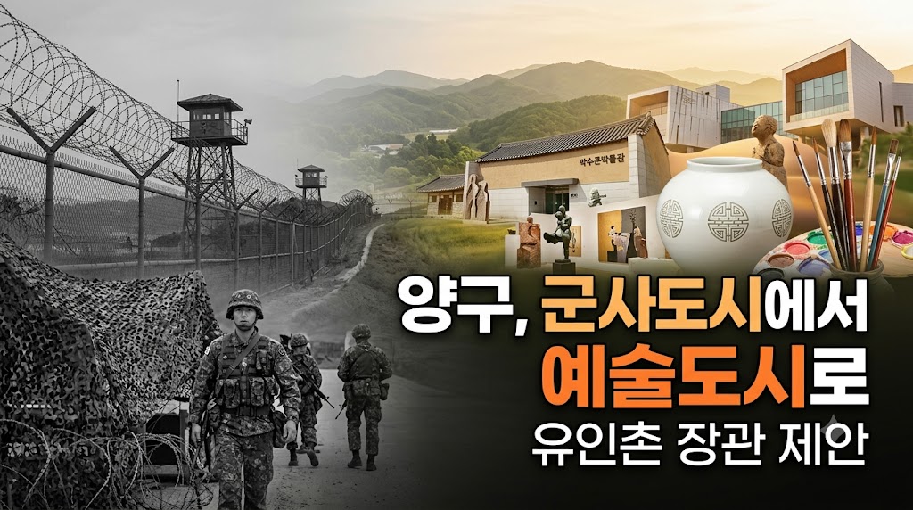 유인촌 장관 "'회색빛' 군사도시 양구를 도예와 미술의 도시로"