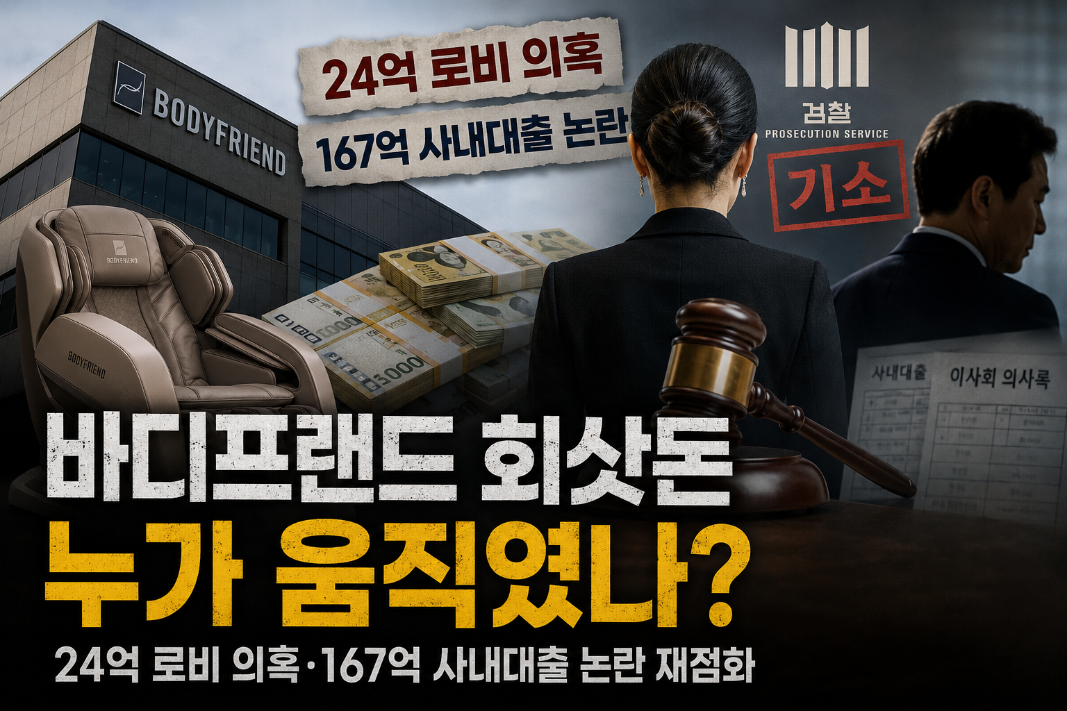 바디프랜드 회삿돈은 누가 움직였나… 24억 로비 의혹·167억 사내대출 논란 재점화